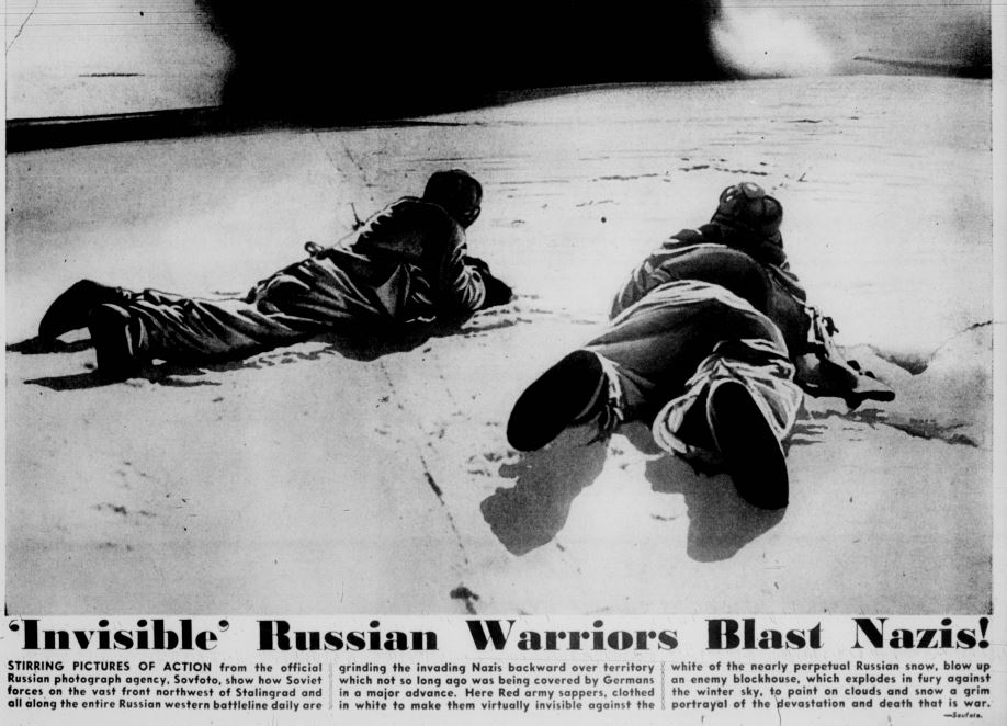 "Invisible" Russian Warriors Blast Nazis!